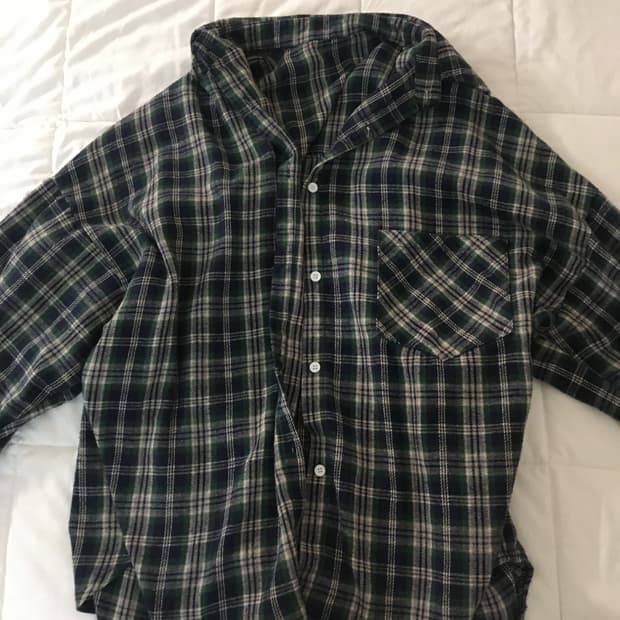 빈티지체크셔츠