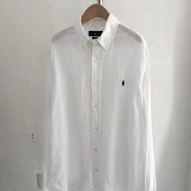Polo 폴로 화이트 린넨 셔츠