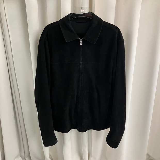 마시모두띠 블랙 스웨이드 자켓 XL