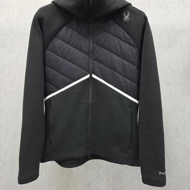 여성 90 스파이더 하이브리드 다운 후드 자켓