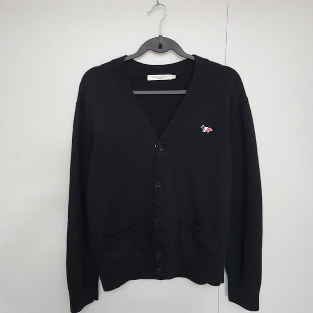 메종키츠네 105 니트가디건 브이넥가디건