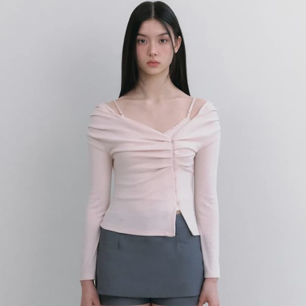 낫유어로즈 린가디건 핑크