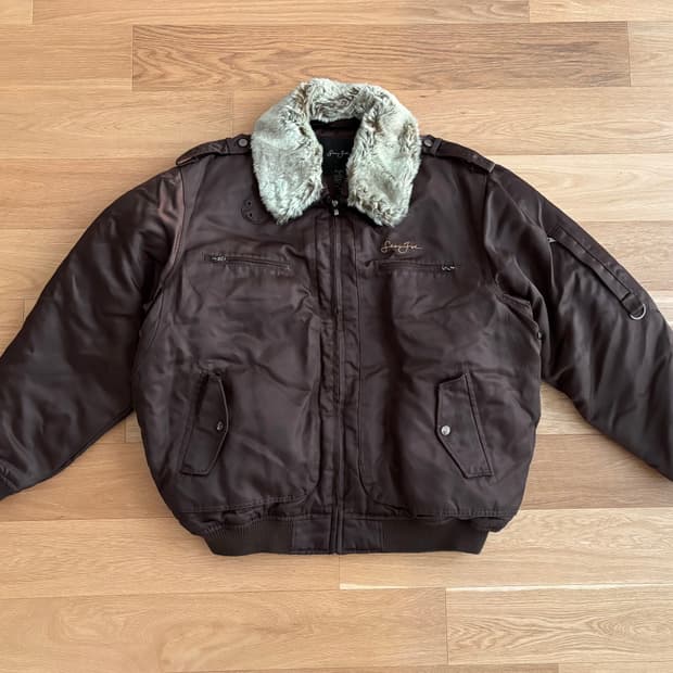 션존 sean john 봄버 블루종 패딩 항공 자켓 XL