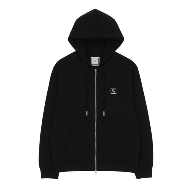 우영미 백로고 후드집업 블랙 48