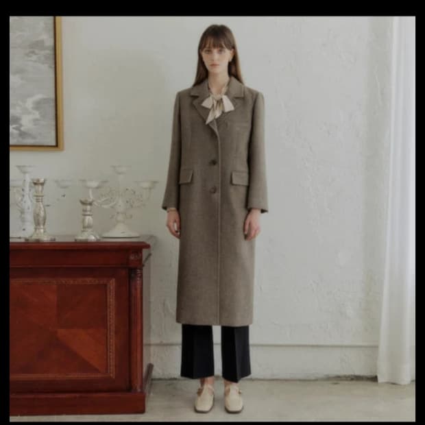 룩캐스트 울 코트