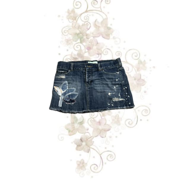 페어리 y2k 오리엔탈 자수 미니스커트