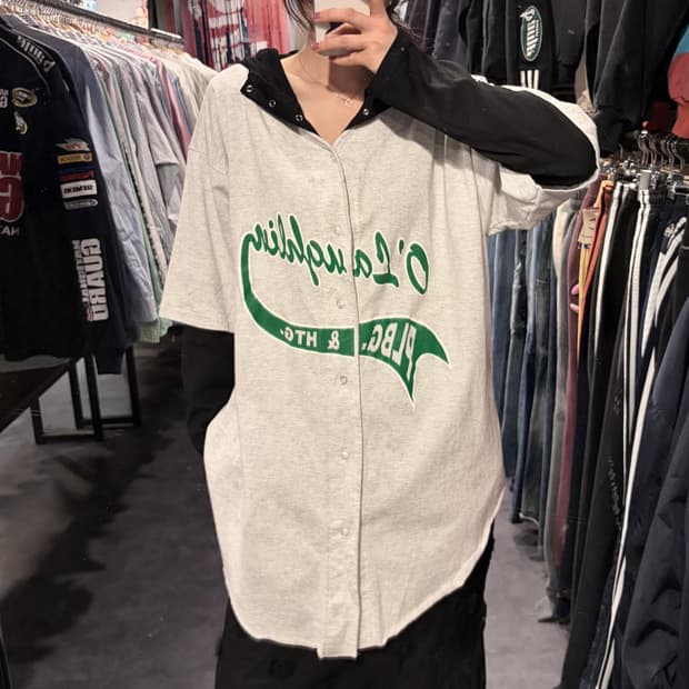 [IM] Badger 베이스볼 반팔 오트밀