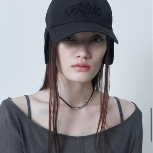 세릭 이어플랩 캡 블랙