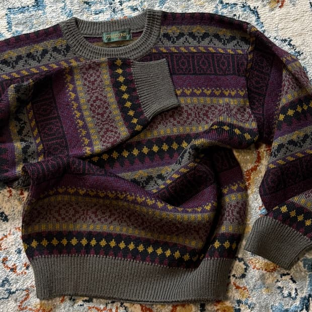 페어아일·노르딕 빈티지 니트 스웨터