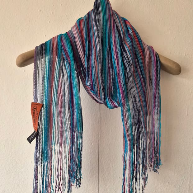 미쏘니 멀티컬러 니트 스카프