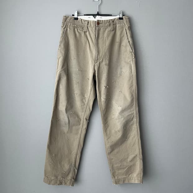 꼼데가르송 옴므 디스트레스드 팬츠 XS