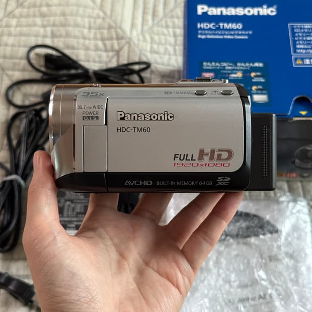 풀박스 Panasonic HDC-TM60 파나소닉캠코더 빈티지캠코더 디카