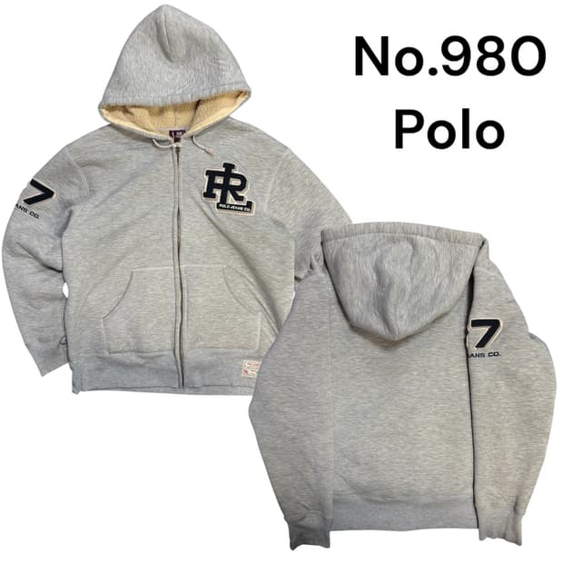 폴로 양털 기모 안감 후드 집업 자켓