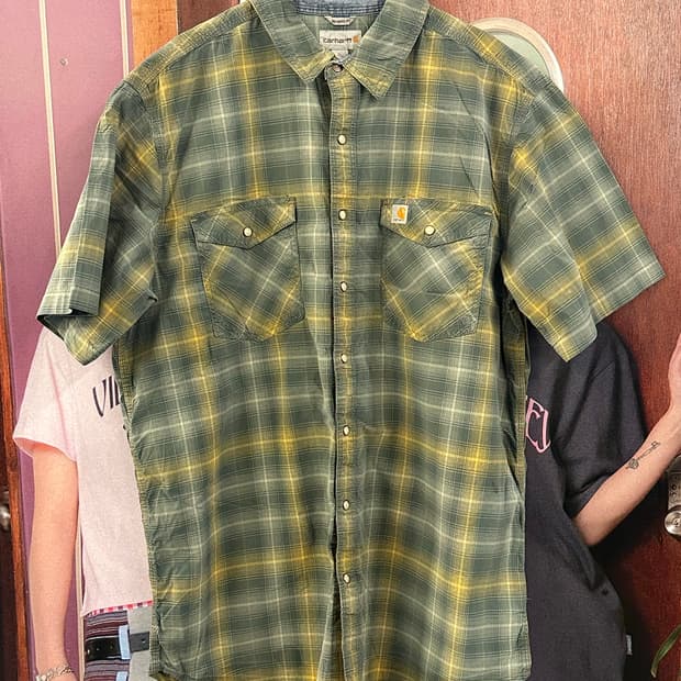 CARHARTT 칼하트 체크 반팔셔츠