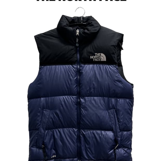 (90) 노스페이스 700필 눕시 패딩 조끼 네이비