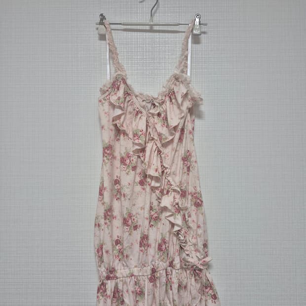 리즈리사 Chambre a couche 꽃무늬 TR스판 pink cami