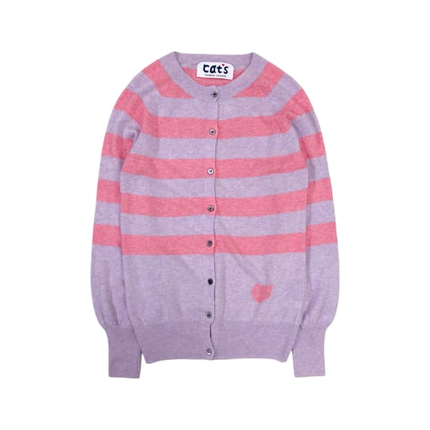 츠모리치사토 스트라이프 가디건