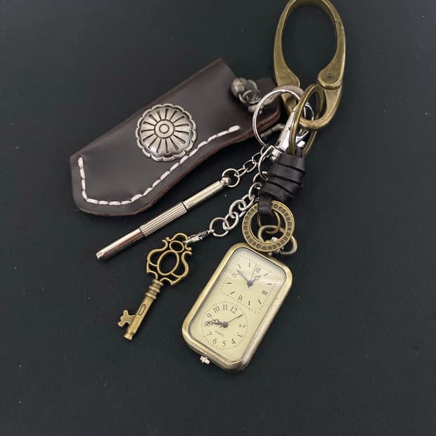 빈티지 시계 키링