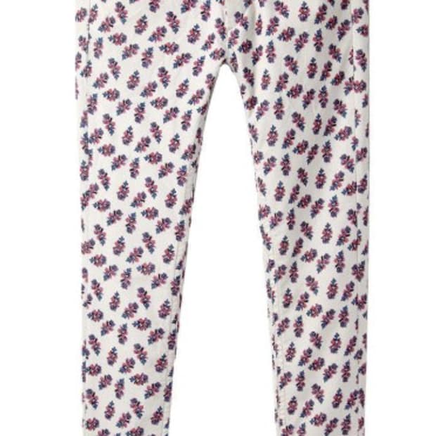 이자벨 마랑 플라워 코듀로이 팬츠