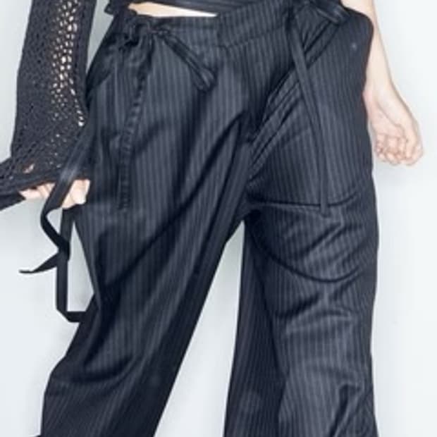 ADSB X OTTOLINGER STRIPE WOOL PANTS apa7