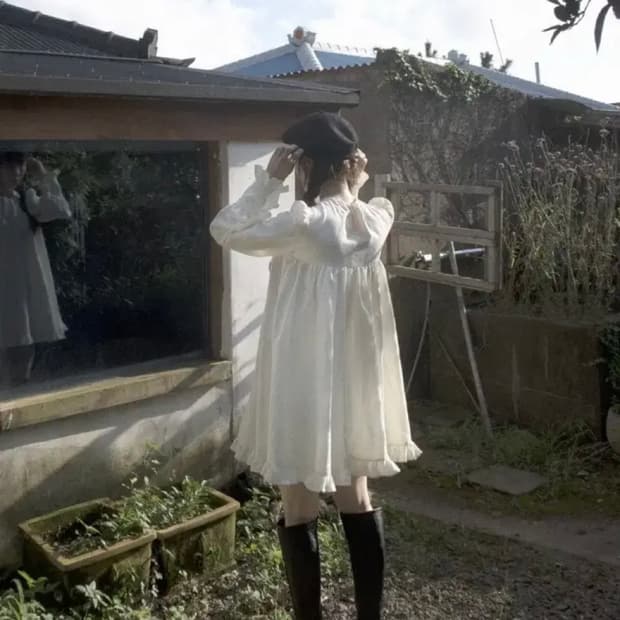 fletta dress 36 크림 플레따 드레스 36