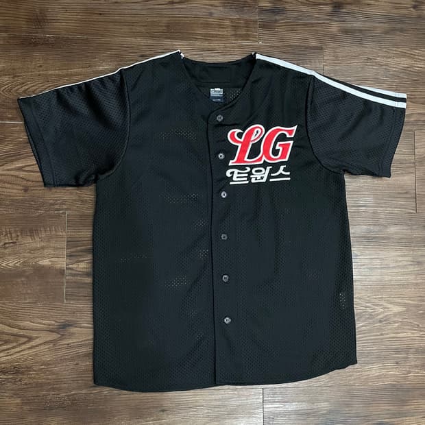 LG트윈스 블랙 야구 반팔 져지 유니폼