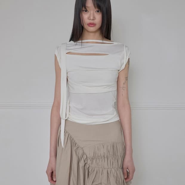 플레어업 Lua Balloon Skirt-Beige