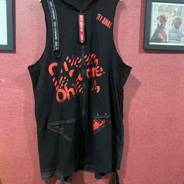 힙한 후드 조끼