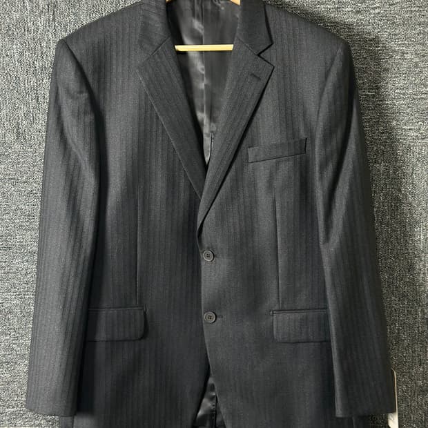 Austin Reed 남성 스트라이프 정장 자켓 사이즈 104 (L~XL