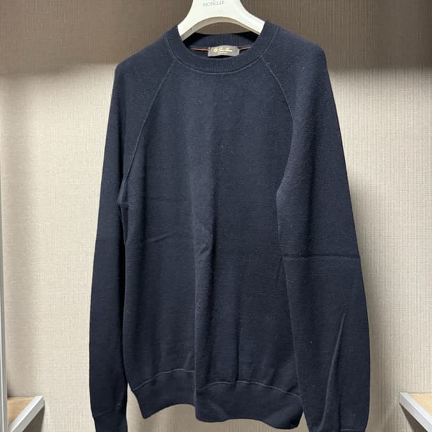 로로피아나 캐시미어 니트 네이비 48 (100)