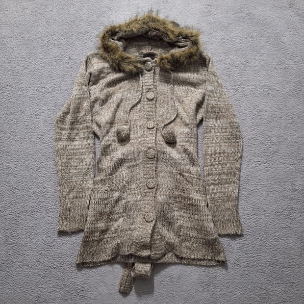 Fur cardigan
