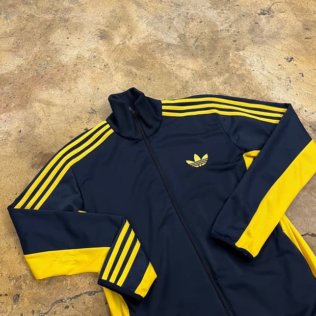 [정품/105] 아디다스 파이어버드 져지 옐로우네이비 b18