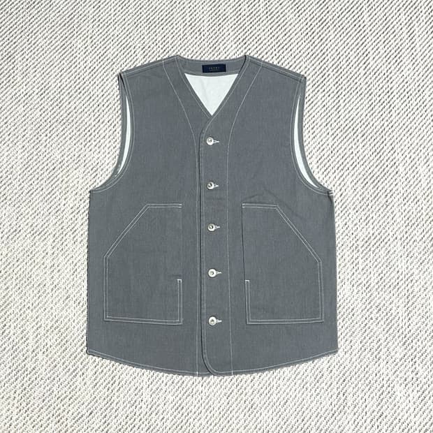 [L] Vintage 빈티지 브이넥 워크웨어 조끼