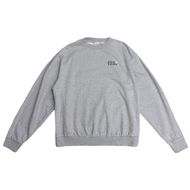 ZOO YORK 그레이 스웨트셔츠 L