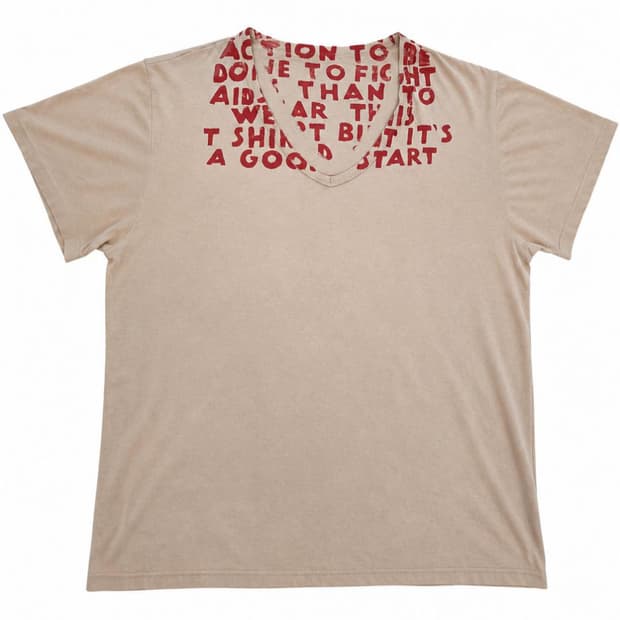martin margiela aids t shirt
