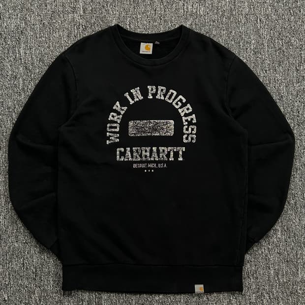 칼하트 wip 스웻 블랙 맨투맨 M