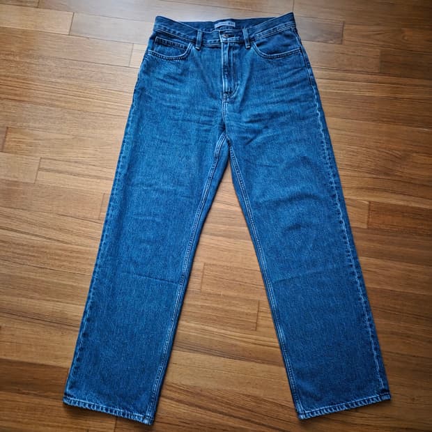 유니클로 JW앤더슨 스트레이트 진 64블루 31사이즈