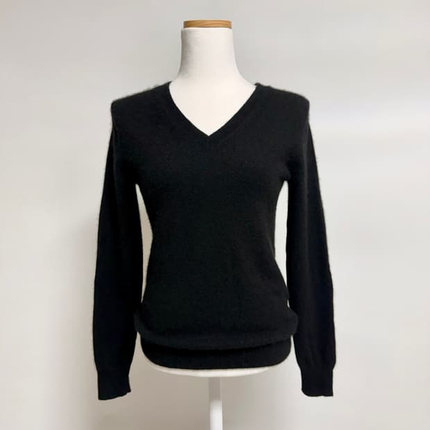 [캐시미어 100%] 파스텔 라임 꽈배기 니트 L