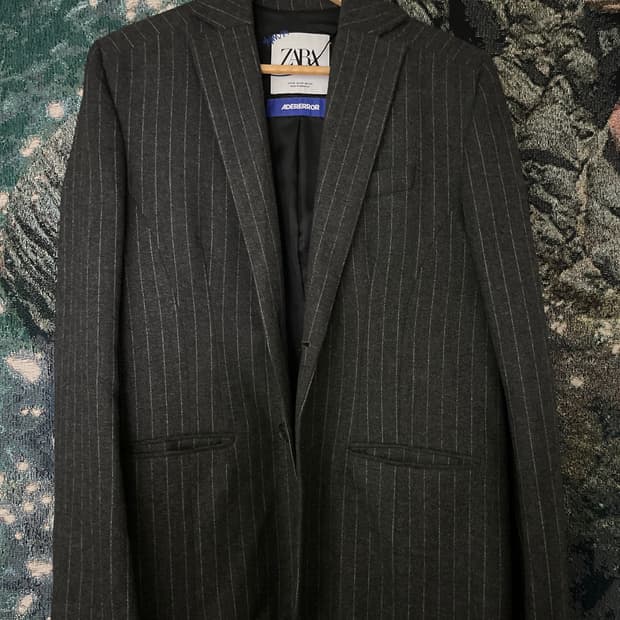 자라 아더에러 스트라이프 오버사이즈 블레이저 XS