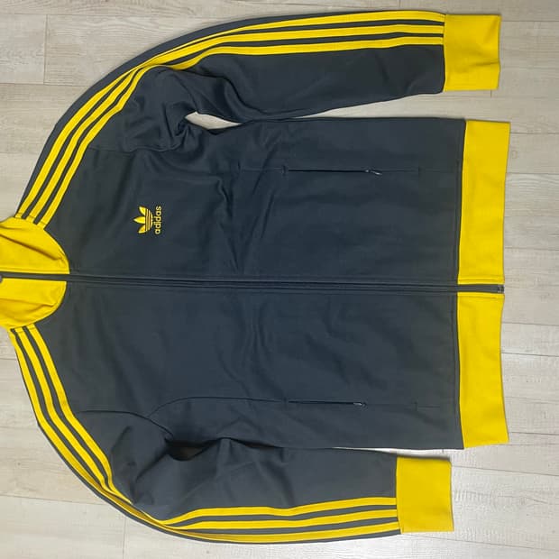 아디다스 카키 옐로우 유로파 져지