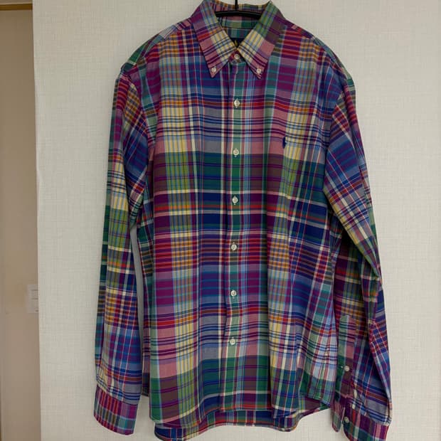 폴로 랄프로렌 체크 셔츠(100)