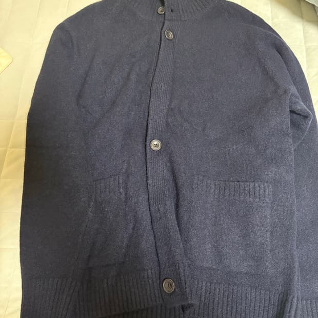 유니클로 가디건 네이비