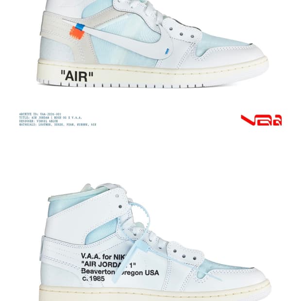 [265] 나이키 에어 조던 1 하이 OG x V.A.A. 화이트