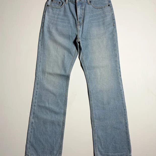 키르시 KIRSH 라이트 블루 워싱 부츠컷 데님 팬츠 R2150