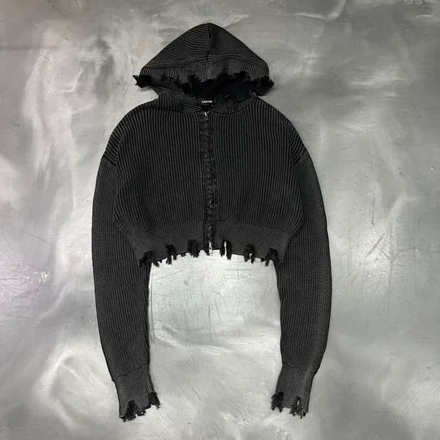  ENVYM 그런지 투웨이 니트 후드 집업 y14862