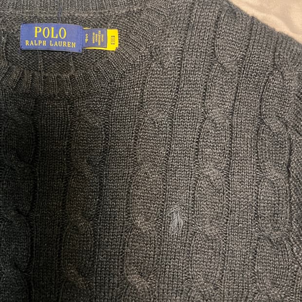 POLO 블랙 니트