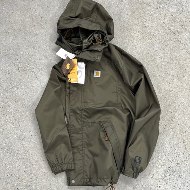 (새상품) 칼하트 카키 스톰디펜더 레인 자켓