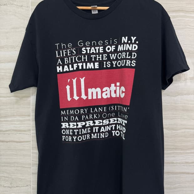 나스 일매틱 반팔티 힙합티 Nas Illmatic