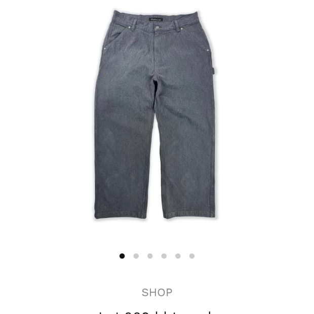 32) wrath hbt work pants charcoal