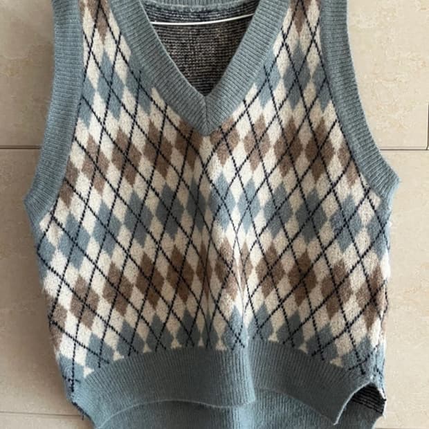 나무그림 울 조끼